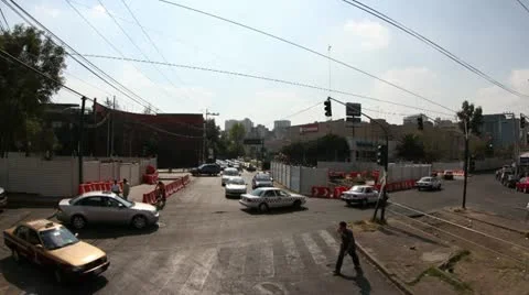 Mexico df traffic timelapse Stock Footage 11069498