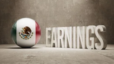 Mexico. Earnings Concept Stock Illustration