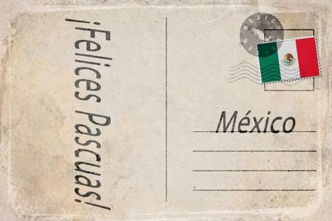 Mexico Easter Celebration Background Stock Illustration