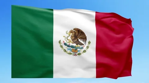 Mexico Flag Animation – Seamless Loop (4K UHD) Stock Footage 318713573