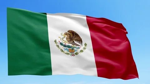 Mexico Flag Animation – Seamless Loop (4K UHD) Stock Footage 318713575