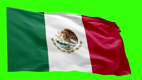 Mexico Flag Animation – Seamless Loop (4K UHD) Stock Footage 318713581