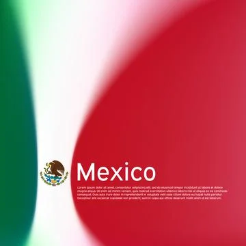 Mexico flag background. Blurred pattern in the colors of the mexican flag Stock Illustration