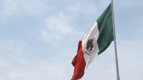 Mexico flag close up 스톡 동영상 37010698