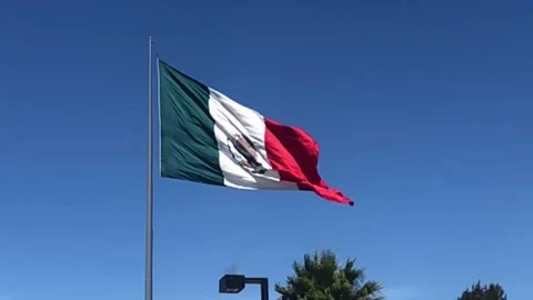 Mexico Flag Stock Footage 145917075