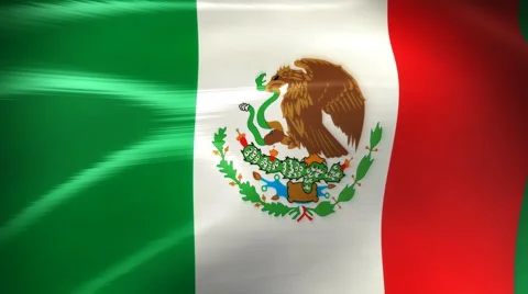 Mexico Flag - HD Loop 库存影片 999596