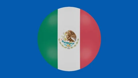 Mexico flag icon Stock Footage 150863237