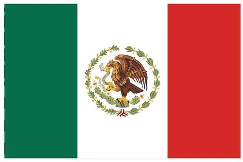 Mexico Flag Illustrazione stock