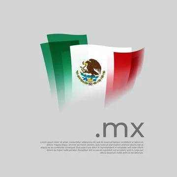 Mexico flag. Vector design national poster. Background. Mexican abstract Stock Illustration
