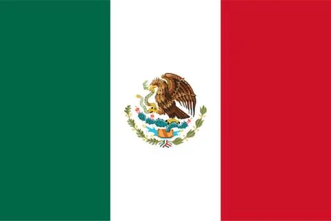 Mexico flag vector illustration Stock Illustration