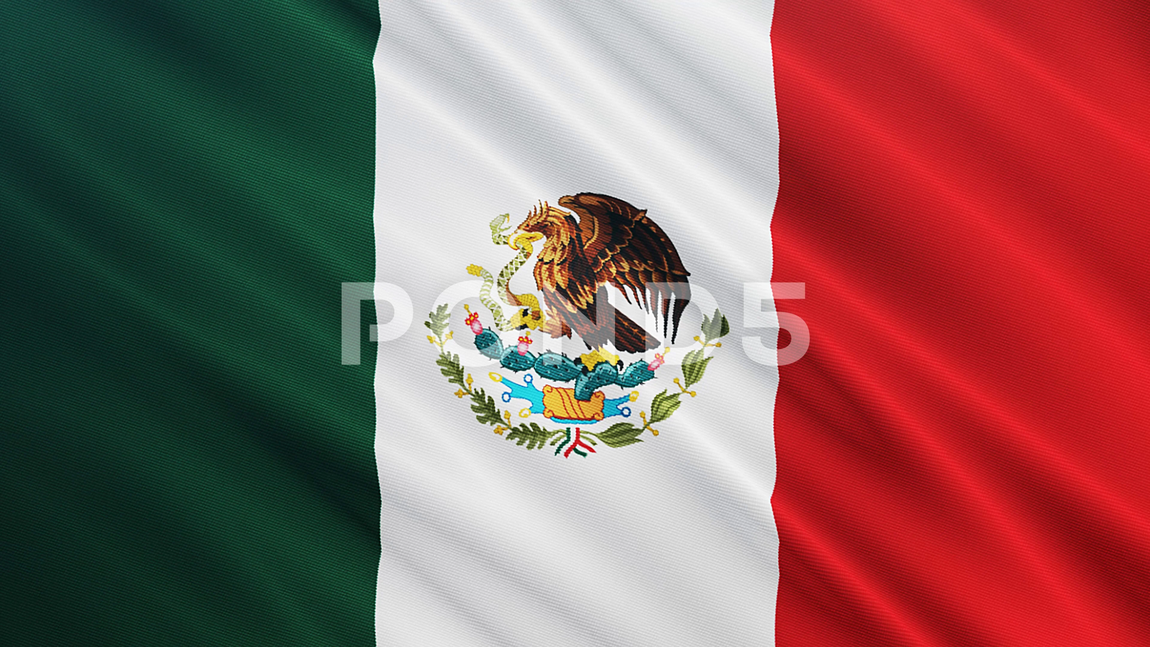 Mexico flag is waving 3D animation. | Stock Video | Pond5 Mexico flag is waving 3D animation. | Stock Video | Pond5