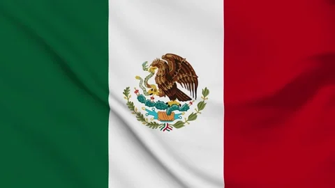 MEXICO FLAG WAVING Stock Footage 136417505