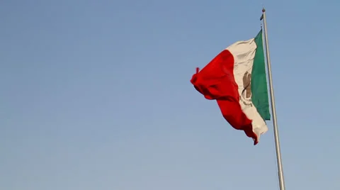 Mexico flag in the wind Stock Footage 38897493