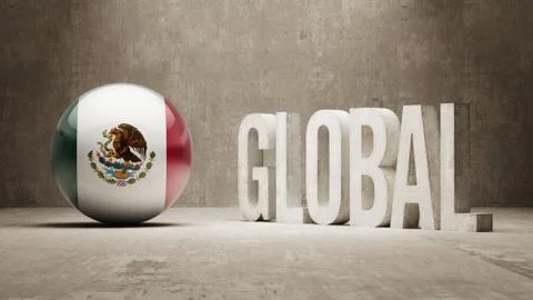 Mexico. Global  Concept. Stock Illustration
