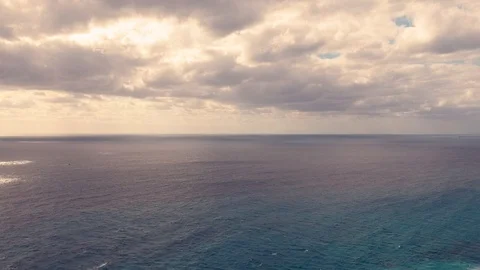 Mexico Gulf, thick cloud with sunshine, Beautiful Resort Life, HD Drone Footage Stock Footage 94399136
