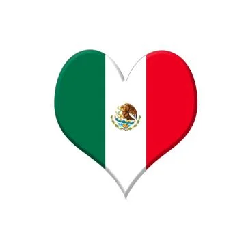 Mexico heart. Stock Illustration