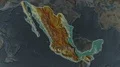 Mexico - hub of the world. Relief 4k or 4k+ Resolution