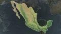 Mexico - hub of the world. Topographic 4k or 4k+ Resolution