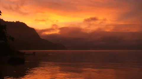 Mexico Lagoon Sunrise Stock Footage 38680598