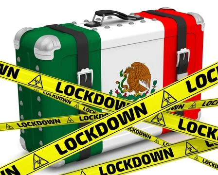 Mexico is in lockdown 스톡 일러스트