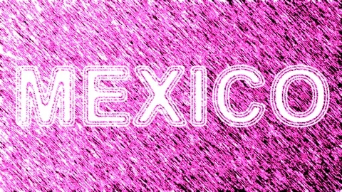 Mexico. Looping footage has 4K resolution. Prores 4444. Illustration. Stock Footage 105912026