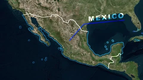 Mexico Map Animation Stock Footage 273718033