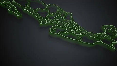 mexico map animation, mexico flag | Stock Video | Pond5