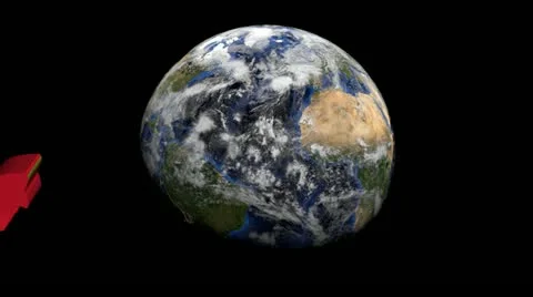Mexico map flag over rotating globe animation Stock Footage