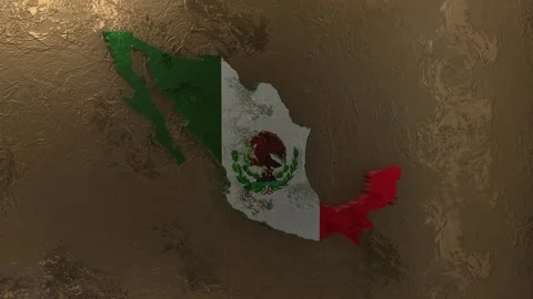 Mexico Map Stock Footage 277904013