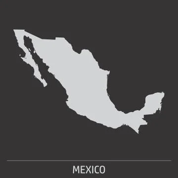 Mexico map icon Stock Illustration