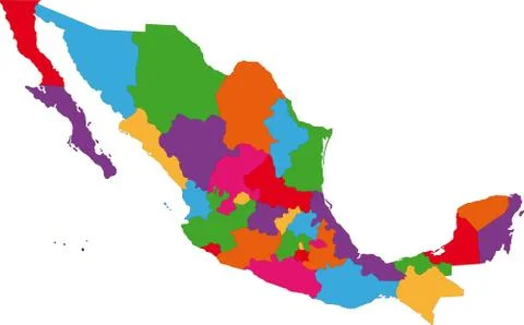 Mexico map Stock Illustration