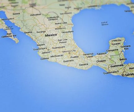 Mexico map Stock Illustration