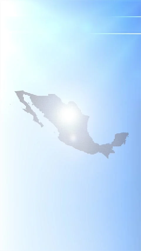 Mexico Map Opener Video stock 276973028
