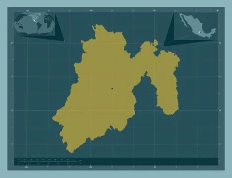 Mexico, Mexico. Solid color shape Stock Illustration