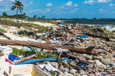 Mexico ocean Pollution Problem plastic litter 4 Foto stock