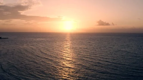 Mexico Ocean Sunrise Stock Footage 126827261