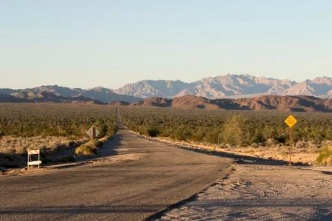 Mexico open desert road Stock Photos