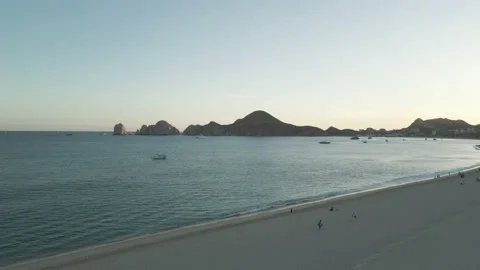 Mexico Pacific Ocean beach drone footage Stock Footage 157825834