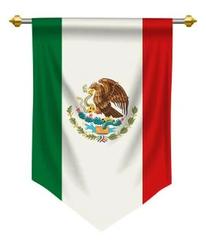 Mexico Pennant Stock Illustration