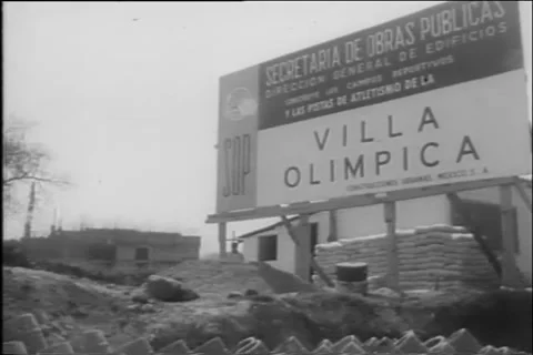 Mexico prepares for 1968 Olympics Stock Footage 270343111