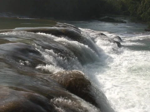 Mexico Rapid Water Stock Footage 490188