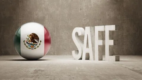 Mexico. Safe Concept. Stock Illustration