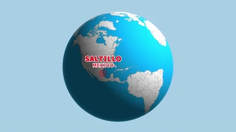 MEXICO SALTILLO ZOOM IN FROM SPACE Stock Footage 177520659