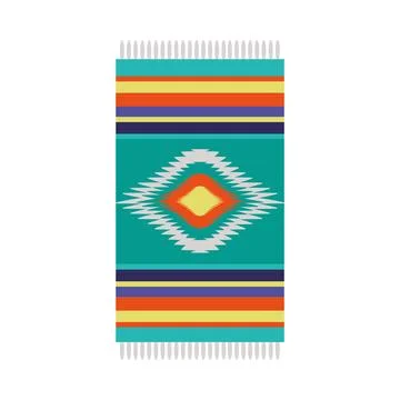 Mexico sarape cloth pattern, Illustrazione stock