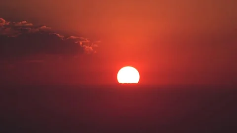 Mexico setting sun in bright colors Stock Footage 79881921