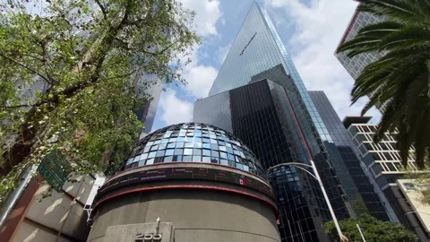 Mexico Stock Exchange panoramic view, Mexico City CDMX, Mexico 4K Stock Footage 321653294
