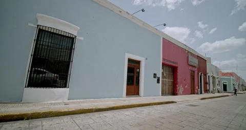 México streets, Mérida Yucatán. Stock Footage 138410167