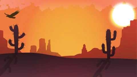 Mexico Sunset Ilustración de archivo