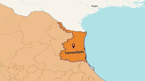Mexico Tamaulipas Map Animation – State Highlight | 4K Stock-Footage 348294089