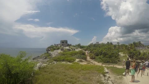 Mexico - Tulum | Temple | Ruins Stock Footage 164012952